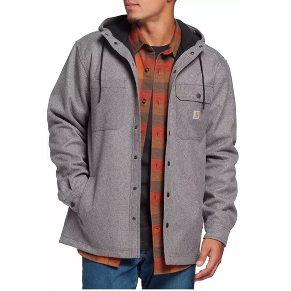 Carhartt Other - Carhartt Rain Defender Hooded Jacket Men’s Large Relaxed Fit Gray